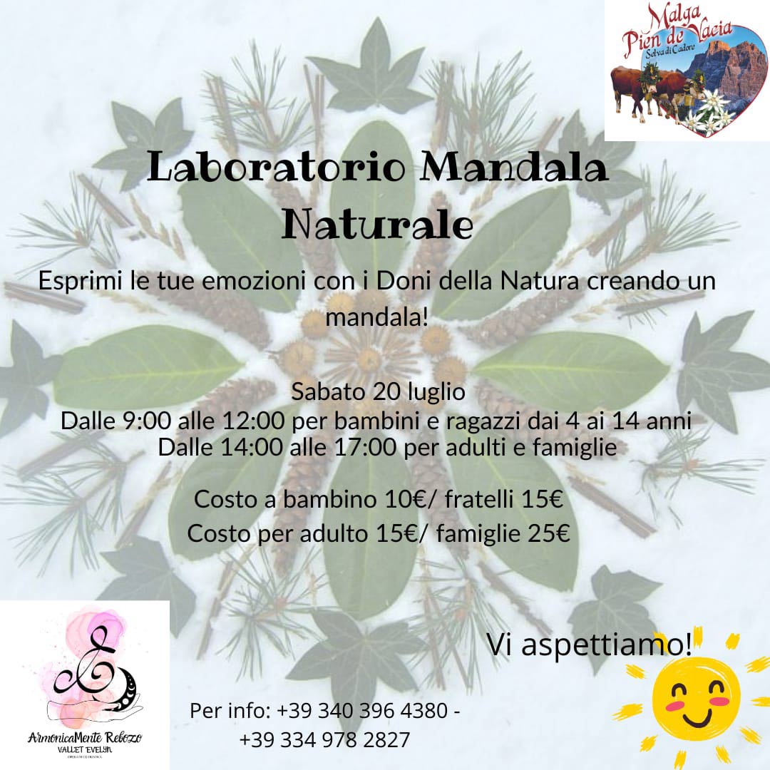 LABORATORIO MANDALA IN MALGA