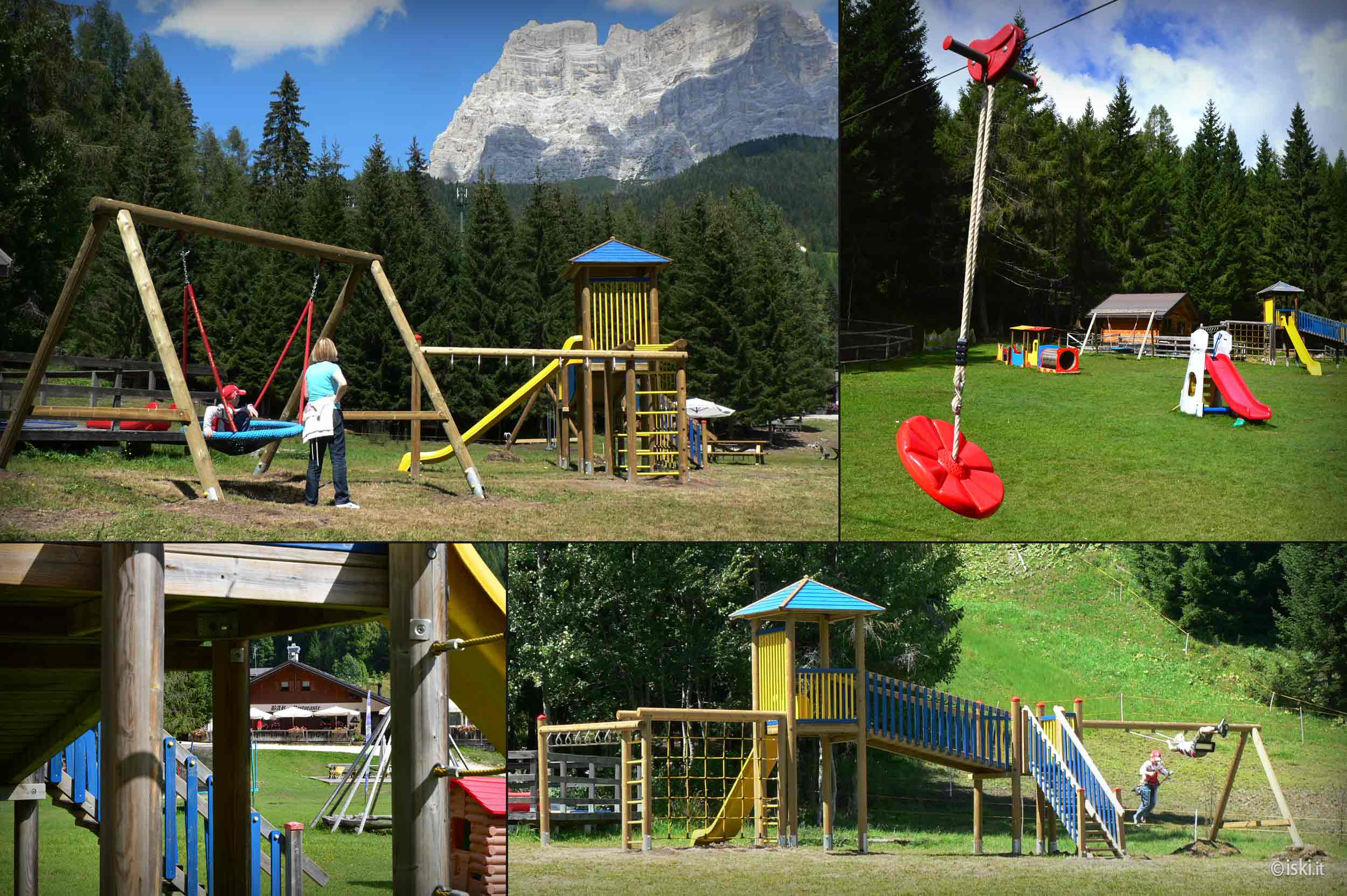 Parco giochi e mini fattoria sulle Dolomiti Comprensorio Civetta Superski Zoldo Mountains