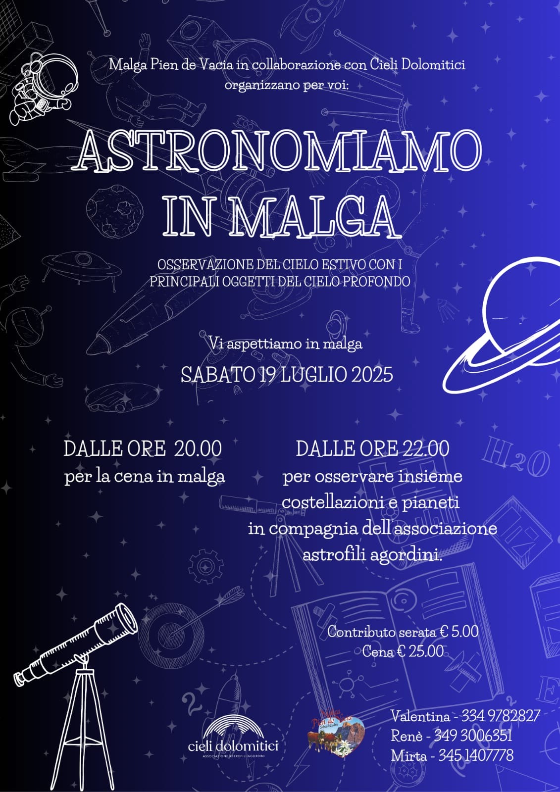 ASTRONOMIAMO IN MALGA