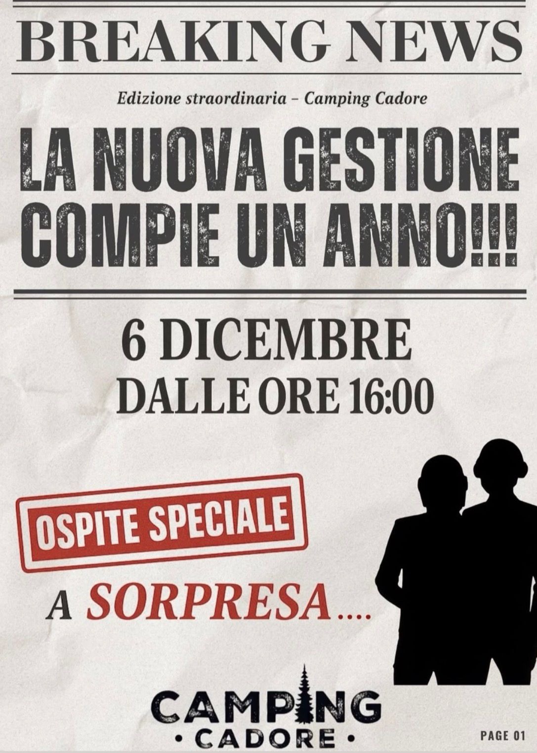Vi aspettiamo all'evento del 6 Dicembre dalle ore 16.00