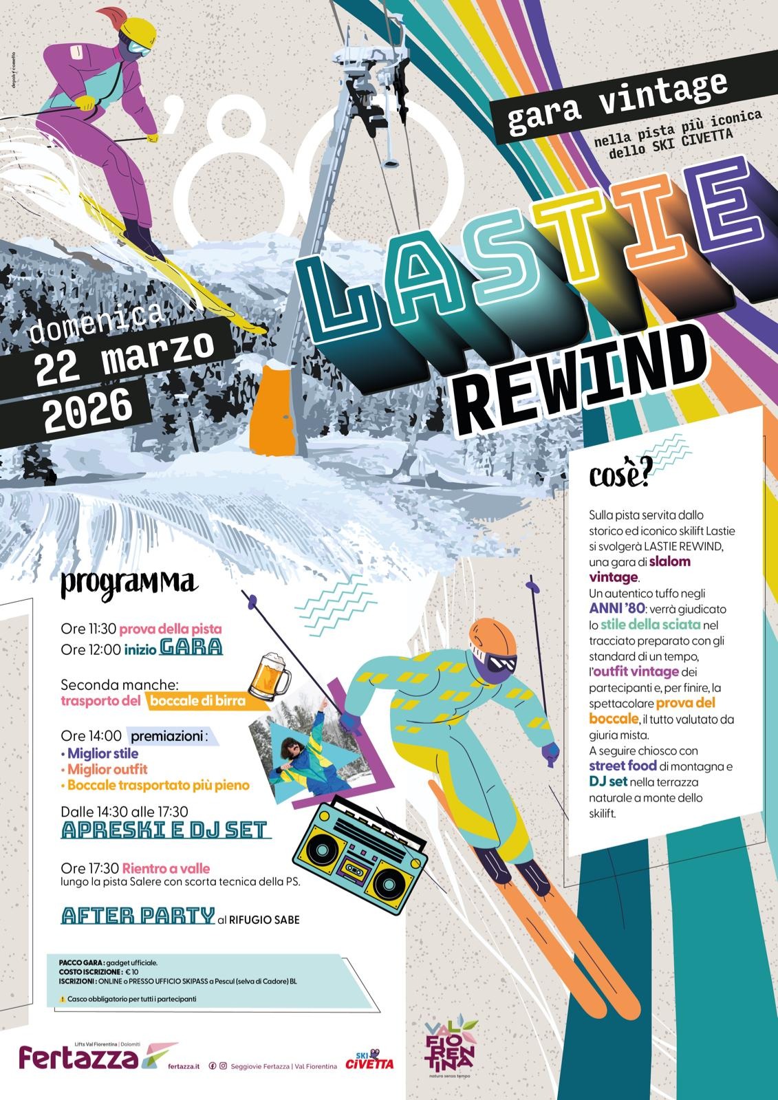 22 MARZO - GARA VINTAGE anni '80 - LASTIE 2026 REWIND